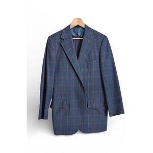 Haspel Audubon Classic Fit Sport Coat  Mens 38R Custom Tailored Preppy -Navy